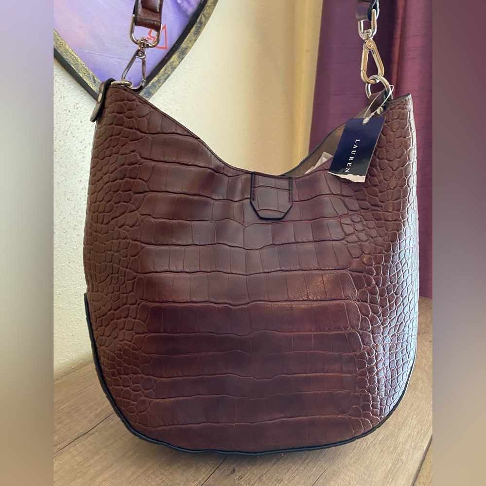 LRL Croc Embossed Purse